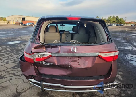 2012 Honda Odyssey Exl из США, поврежденный, VIN 5FNRL5H68CB108747